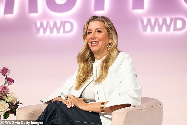 Meghan was discussing Ms Blakely's (pictured) new venture, focusing on comfortable high heels