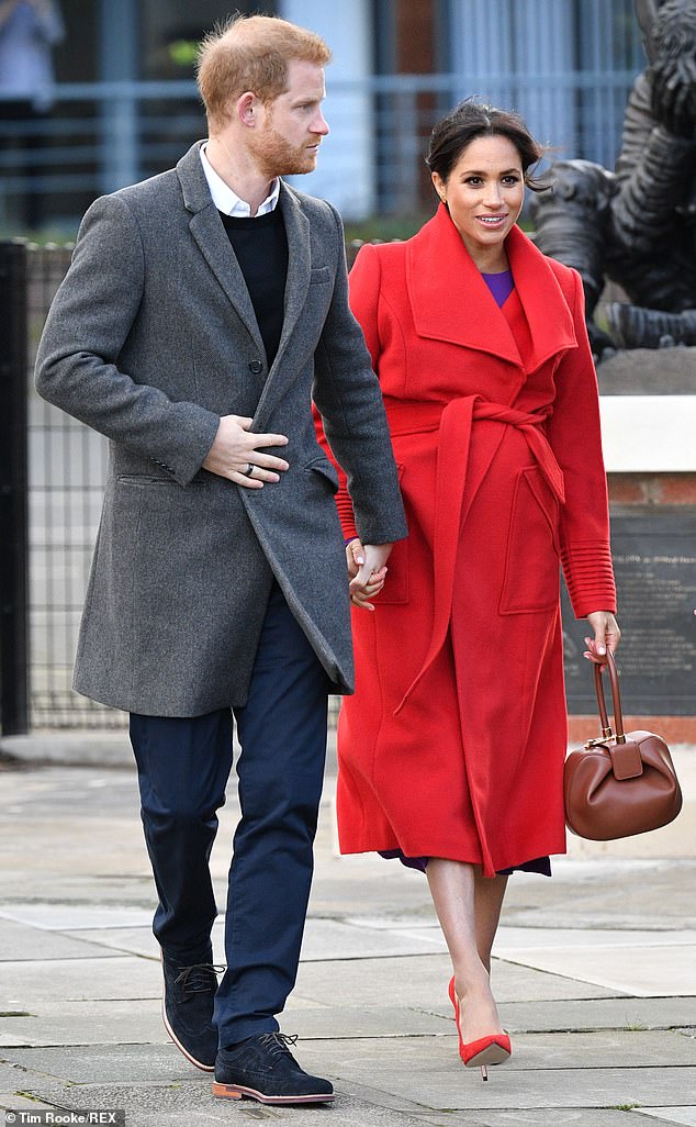 The couple take a short walk to meet with locals after unveiling the plaque. The WWI statue, which is named after one of Owen's works, Futility, is cast in bronze and represents an exhausted First World War soldier