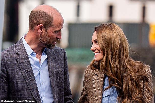 William and Kate - pictured in April - celebrated their 14th wedding anniversary