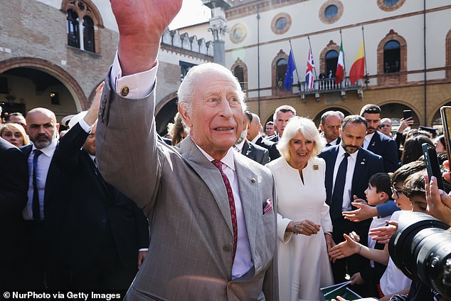 It was reported that Harry's appearance 'overshadowed' Charles's visit to Italy