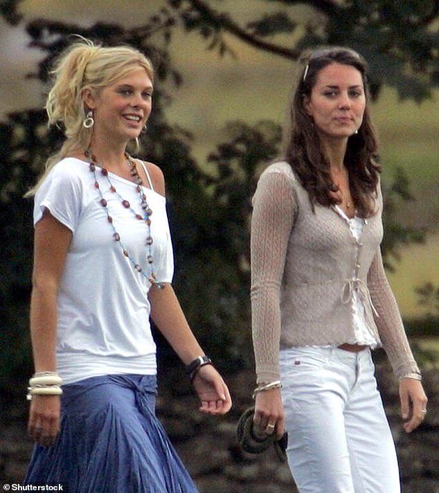Chelsy is pictured with Kate Middleton in July 2006