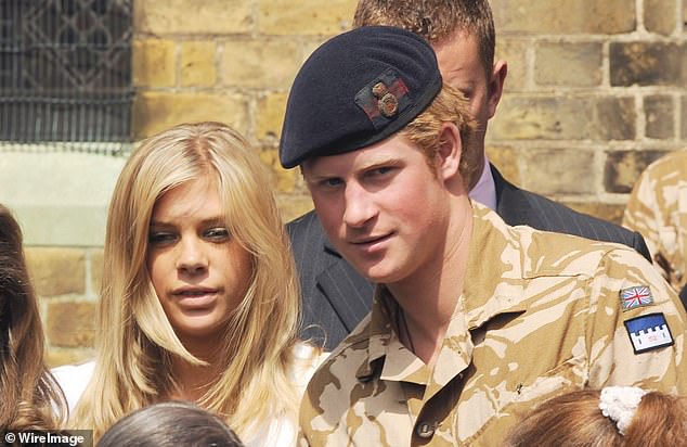 Harry and Chelsy attend a service of remembrance and thanksgiving at the Holy Trinity Church in May 2008 in Windsor