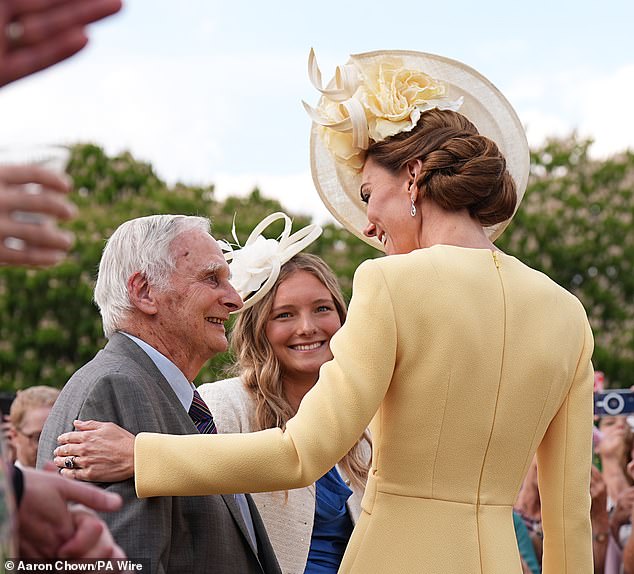 When they met Kate said: 'I feel like we are old friends now. Lovely to see you again'