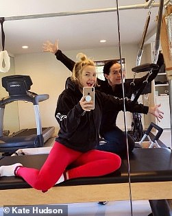 Kate Hudson has shared snaps of herself doing the eexercise