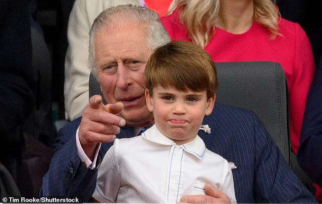 During Queen Elizabeth's platinum jubilee, Charles stepped up to perform grandfather duties, keeping Prince Louis entertained during the celebrations