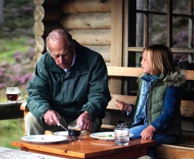 A touching picture of Prince Philip with his great-granddaughter Mia Tindall