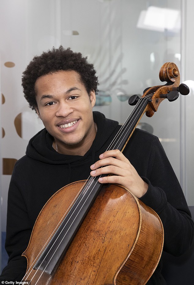 Sheku Kanneh-Mason visits Scala Radio in London on January 7, 2020