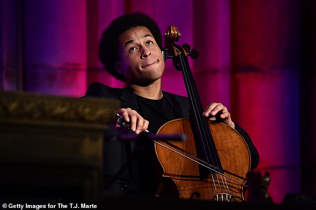 Sheku performs at The T.J. Martell Foundation 43rd New York Honors Gala at Cipriani 42nd Street on October 15, 2018