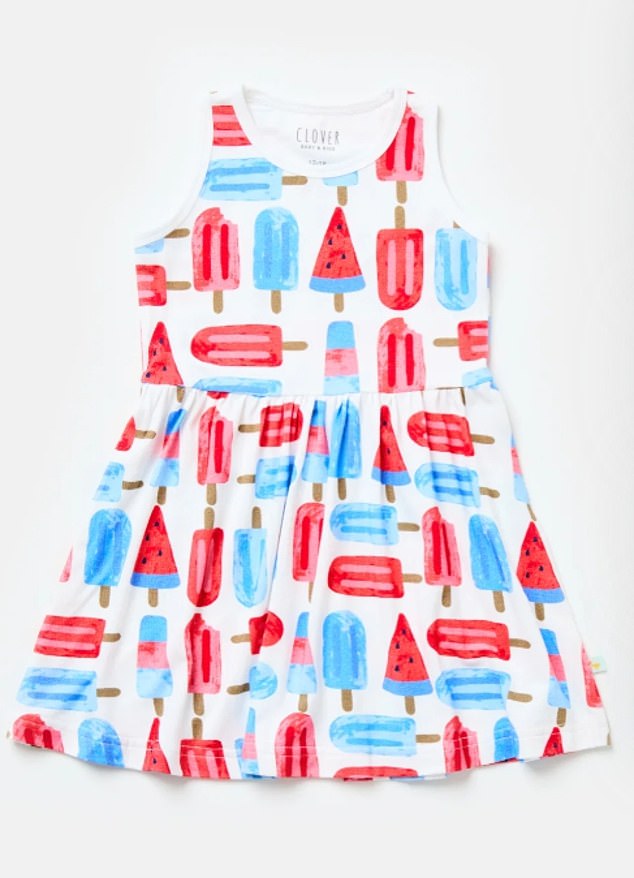 The £29 dress is available to purchase from US children's brand Clover