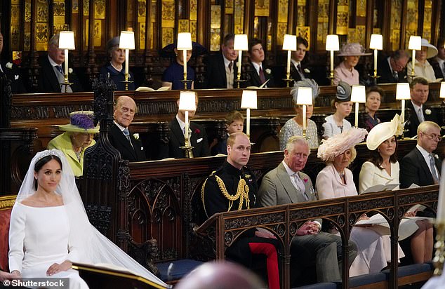 Meghan's short speech was also a break with royal convention, because brides usually leave it to the groom to address guests