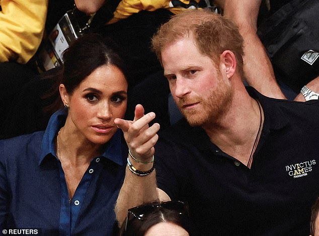 Meghan and Prince Harry at the Invictus Games in Dusseldorf, Germany in September 2023