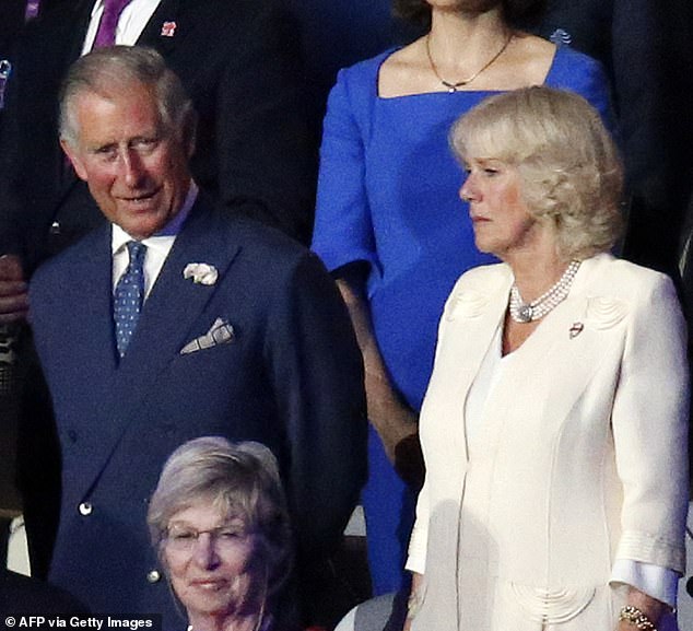 Prince Charles (pictured with Camilla at the opening ceremony) had no idea of his mother's involvement in the film