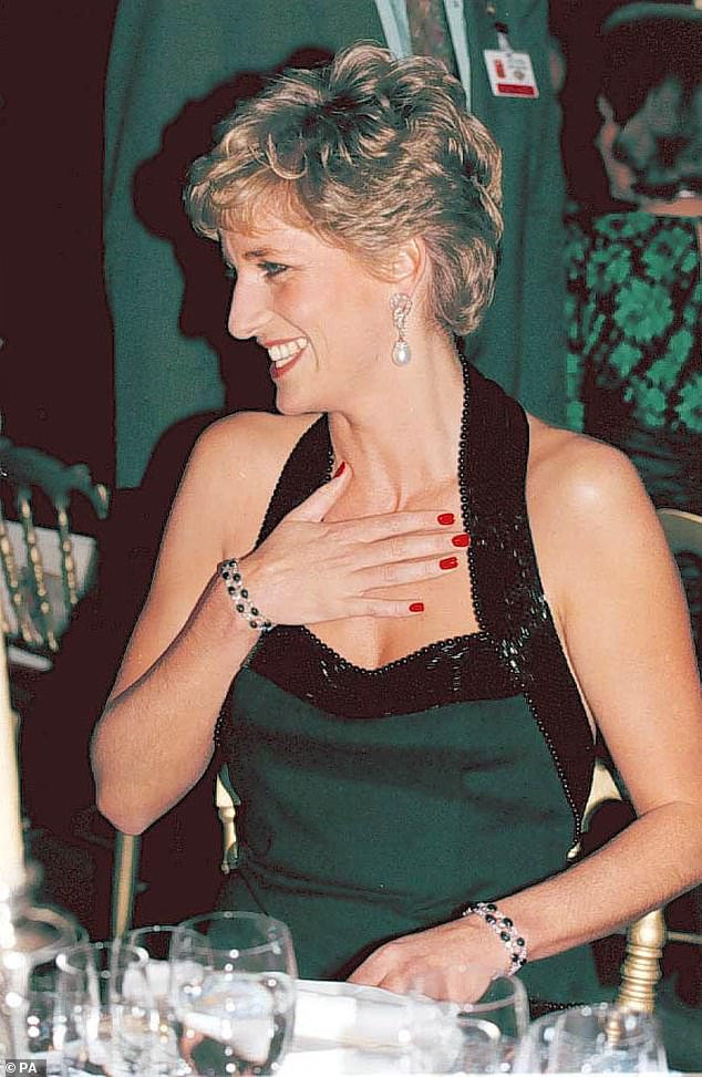 Diana, seen here at a charity concert in 1994, was a style icon at the time and still is nearly 30 years after her death