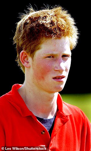Earlier this year, the stylist offered a frank appraisal of Prince Harry's thinning hair (The young Prince in 2002 attending a charity event at a polo ground in Tidworth, Wiltshire)