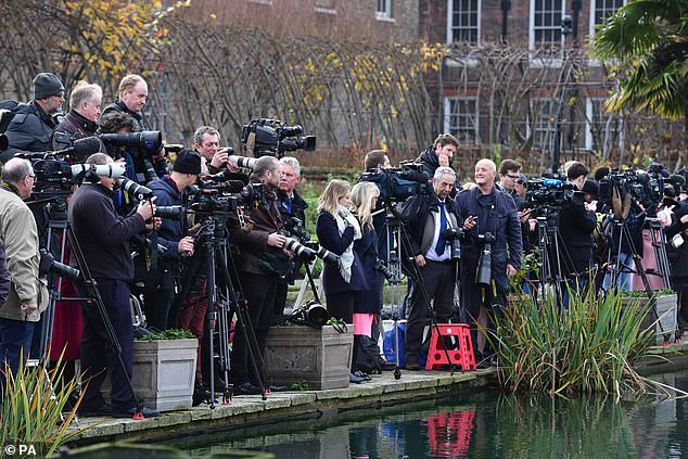 A group of dedicated media outlets gathered outside Kensington Palace every day from 6am, ready for an announcement