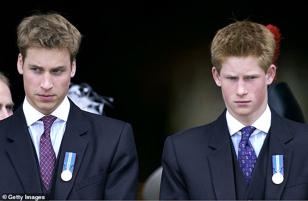The brothers pictured at the Queen's Golden Jubilee at St Paul's Cathedral in 2002