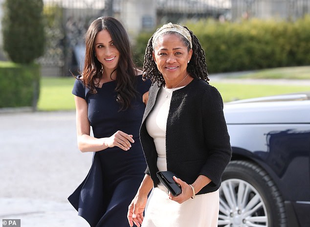 Meghan with her mother Doria Ragland in 2018