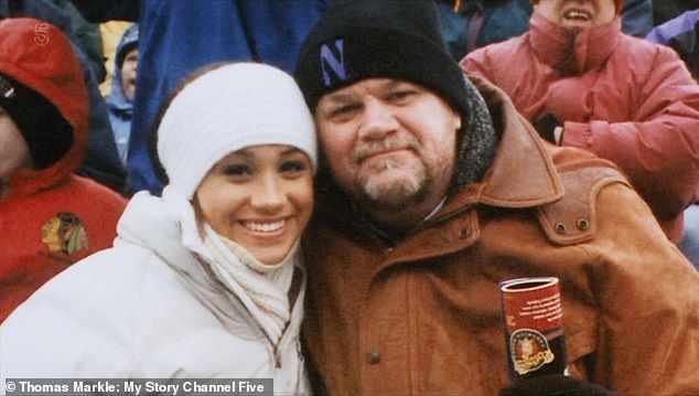 In a letter, which Thomas (pictured) made public, Meghan pleaded with her father to stop speaking to the press