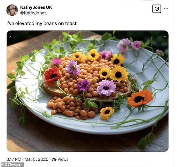 Other viewers also rushed to poke fun at the idea of elevating ordinary food such as pizza, hot dogs and beans on toast, and shared their very own interesting creations