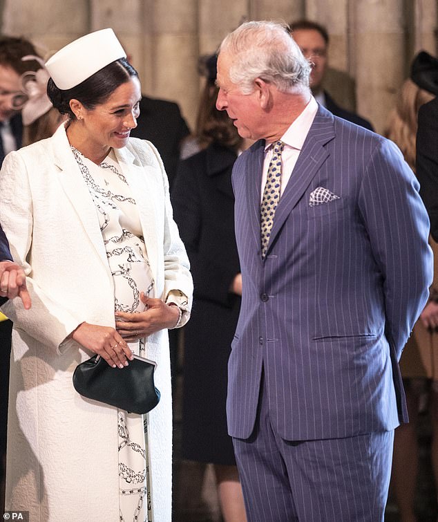 When he first met Meghan Markle (pictured, left) the then-Prince Charles was said to have warmed to her immediately
