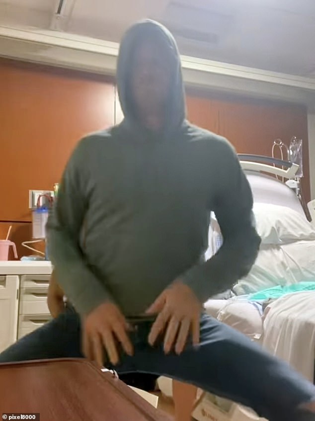 Prince Harry dancing in the bizarre clip. Charlotte is full of compliments of Harry's brief 'cameos' in the clip