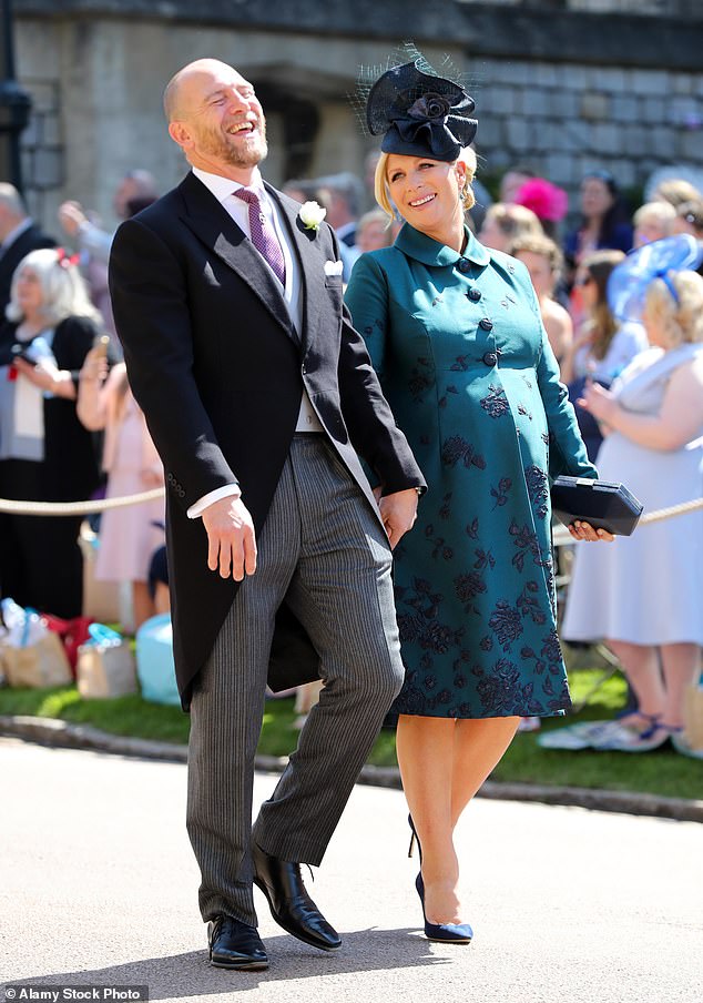 Zara - who was more than eight months pregnant with baby Lena - was quick to clarify the reason for her expression