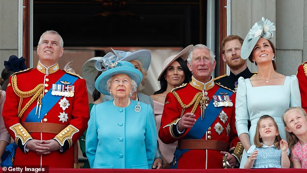 Meghan and Harry at Trooping the Colour in 2018. The couple were not invited last year