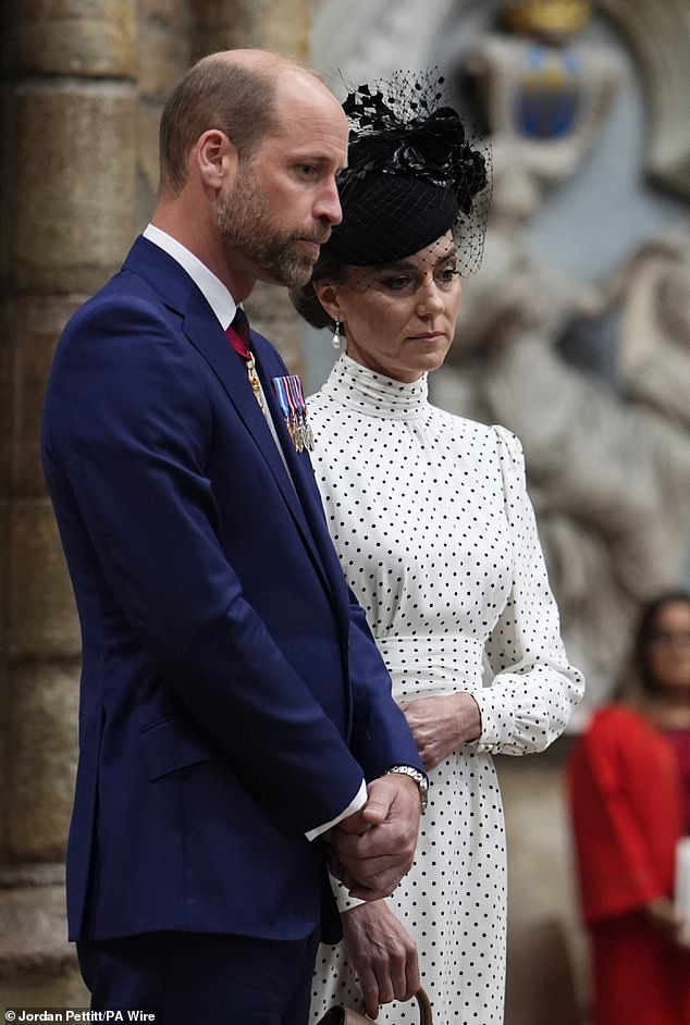 Kate and William joined other members of the Royal Family to attend the a service on the 80th anniversary of VE Day