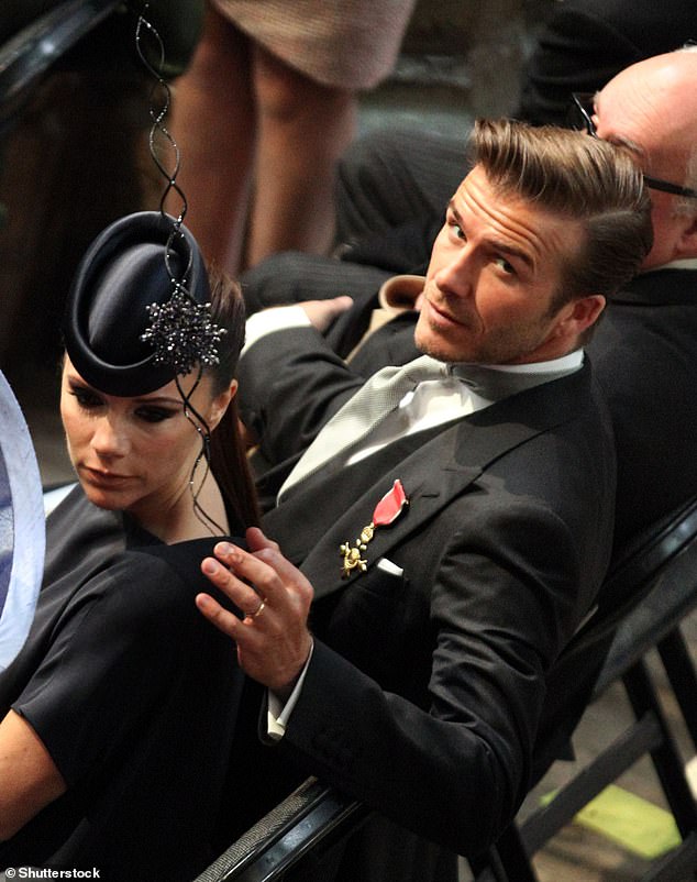 David and Victoria Beckham attend the wedding of Prince William and Kate Middleton in 2011
