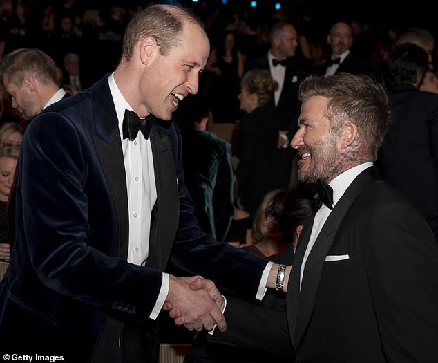 Beckham first struck up a friendship with Prince William in his capacity as President of the Football Association