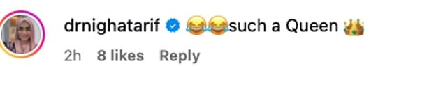 Fans and famous friends alike rushed to the comments to praise Alison for her hysterical video
