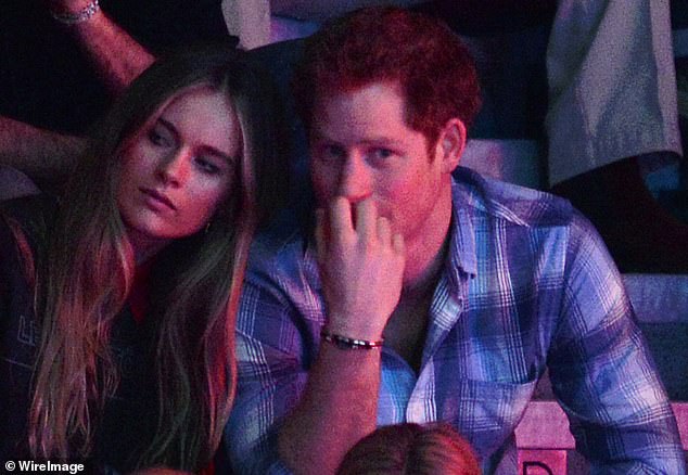 The actress and model was in a relationship with Prince Harry for approximately two years, before they amicably split in 2014 (Pictured: The couple together in March, 2014)