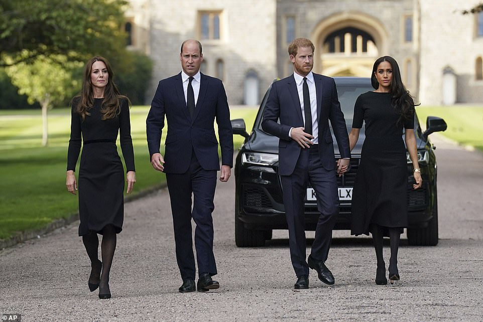 The rest of the Royal Family put on a united front in London yesterday to mark the 80th anniversary of VE Day in London as they watched a procession and flypast. Prince George, Princess Charlotte and Prince Louis made a rare public appearance with their parents William and Kate to see the spectacle alongside Charles and Camilla.