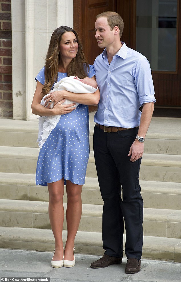 Kate Middleton upheld the tradition, appearing outside the Lindo Wing shortly after the birth of Prince George in 2013