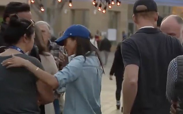Meghan and Harry visit LA wildfire victims in January. Critics said at the time they were 'disaster tourists' and 'repulsive' for going. Governor Newsom thinks criticism is unfair