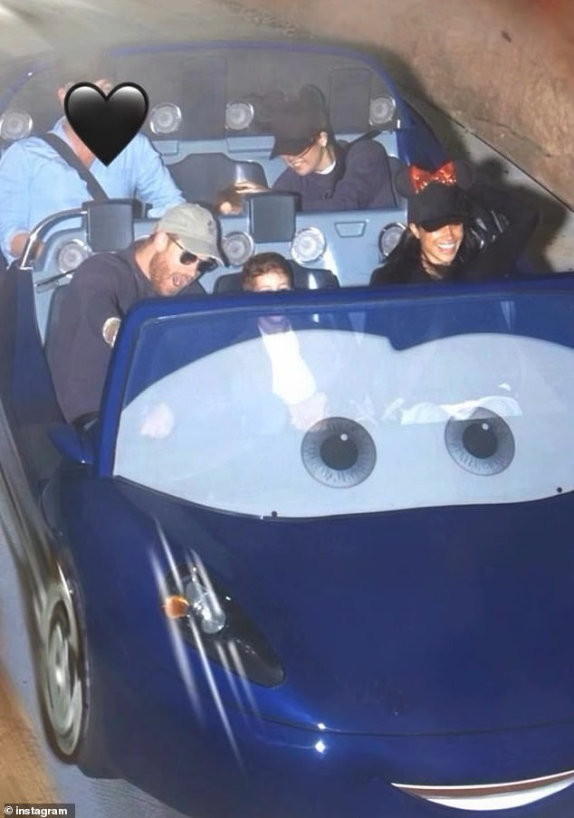 Meghan and Harry's kids also had fun on some rides at the amusement park such as Dumbo the Flying Elephant and the Cars ride