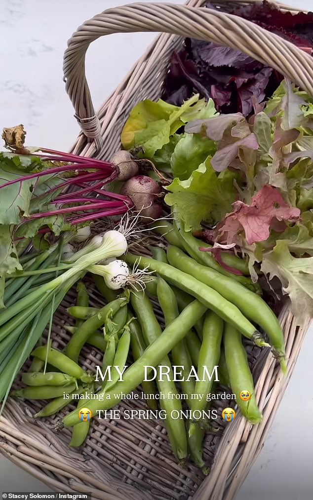 Like Meghan, Stacey also takes pride in her vegetable garden and making her meals with fresh produce
