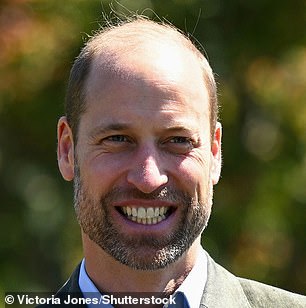 Prince William is pictured in 2024