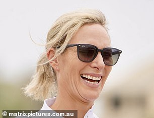 Another royal whose feet provide a different reading is Zara Tindall - pictured