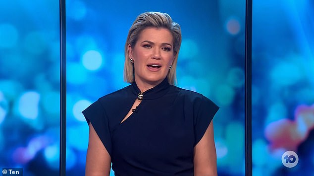 'People are upset he made the comment about his dad having cancer' chimed in co-star Sarah Harris (pictured). 'It's example of him airing the dirty laundry' she added