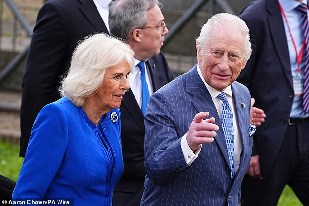 King Charles, (pictured with his wife Camilla), who is still undergoing regular treatments as someone 'living with cancer'
