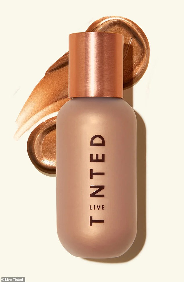 Daniel revealed the secret product to be Live Tinted Hueglow (pictured), liquid highlighter drops that retail at $38 (£28)