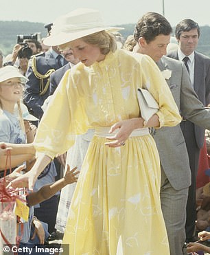 Princess Diana in April 1983 on a visit to the Ginger Factory in Yandina, Queensland