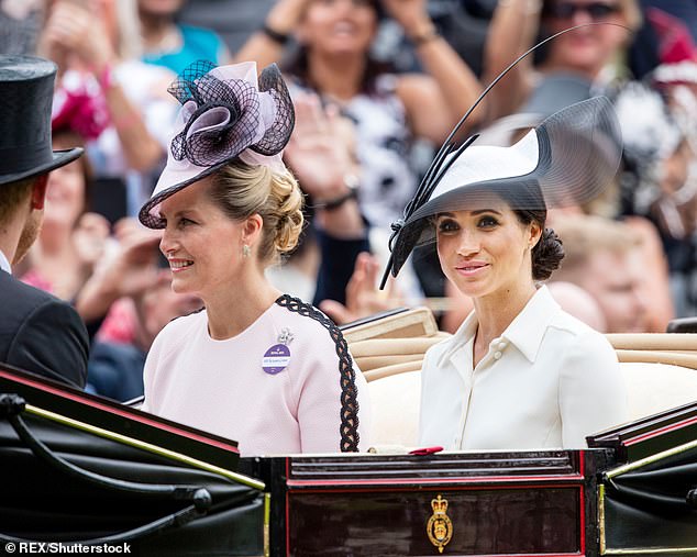 Sophie and Meghan travelled together in a car down The Mall ahead of the Queen's State Funeral in September 2022