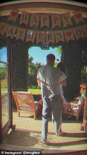 The mother-of-two concluded her Instagram post by showing her family celebrating Father's Day on Sunday