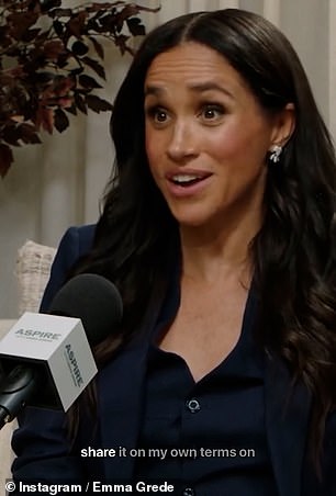 Meghan said she can finally 'share her authentic self'