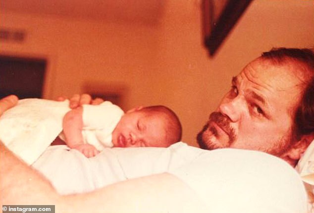 Lilibet looked almost identical to an image Meghan had previously shared of herself as a baby, in a tribute to her father, Thomas Markle (pictured)