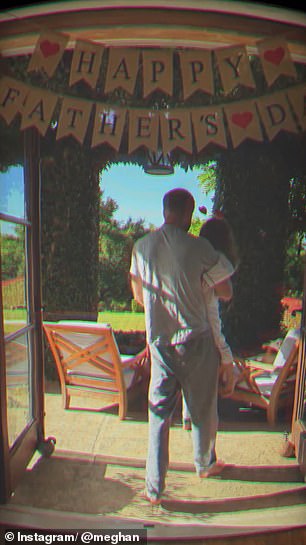 The mother-of-two concluded her Instagram post by showing her family celebrating Father's Day on Sunday