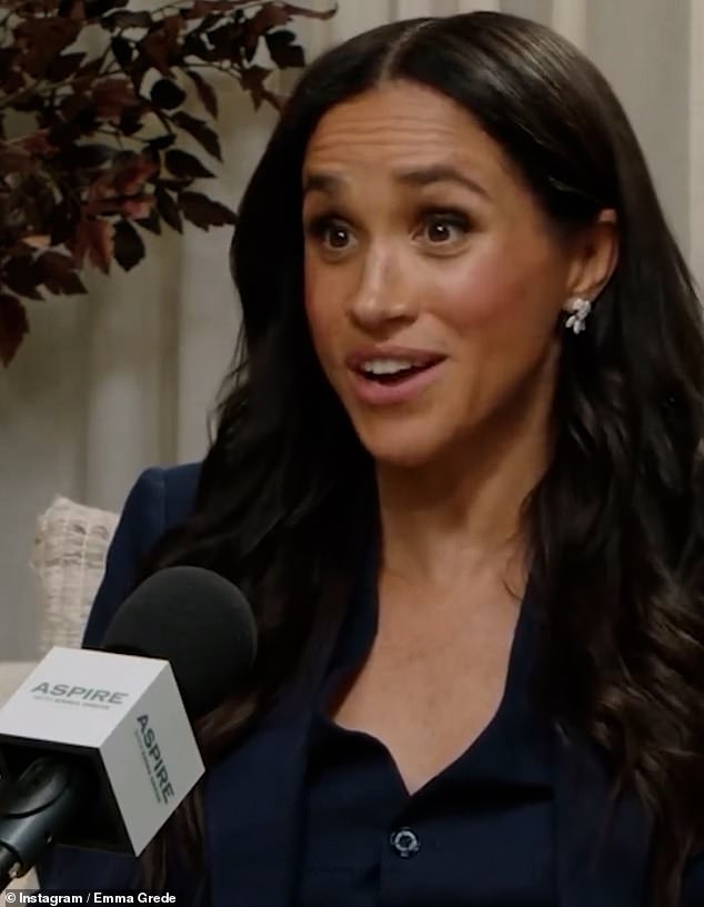 The Duchess of Sussex , 43, made the remarks in an upcoming episode of Aspire With Emma Grede, set to be released on Tuesday