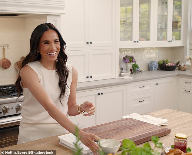 Meghan's recipes shared on her Netflix show, 'With Love, Meghan' was referenced multiple times throughout Tina and Amy's stand-up act